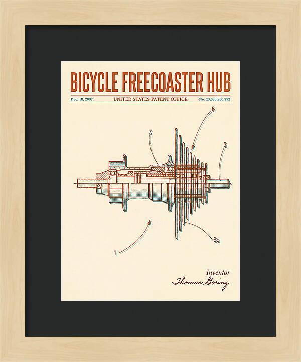 Bicycle Freecoaster Hub Retro Patent Us20080200292a1