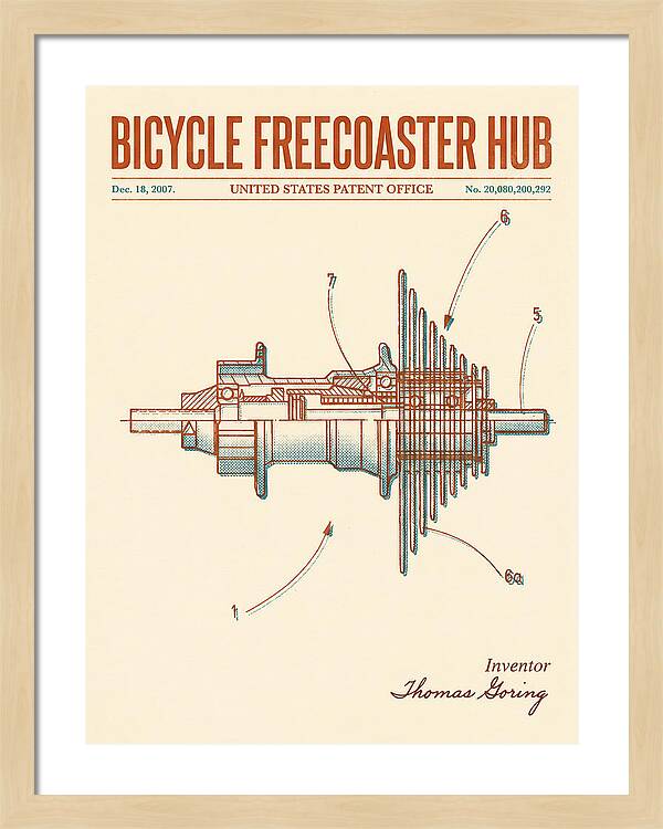 Bicycle Freecoaster Hub Retro Patent Us20080200292a1