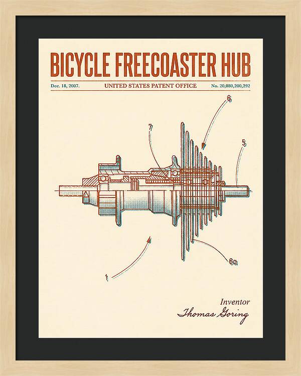 Bicycle Freecoaster Hub Retro Patent Us20080200292a1