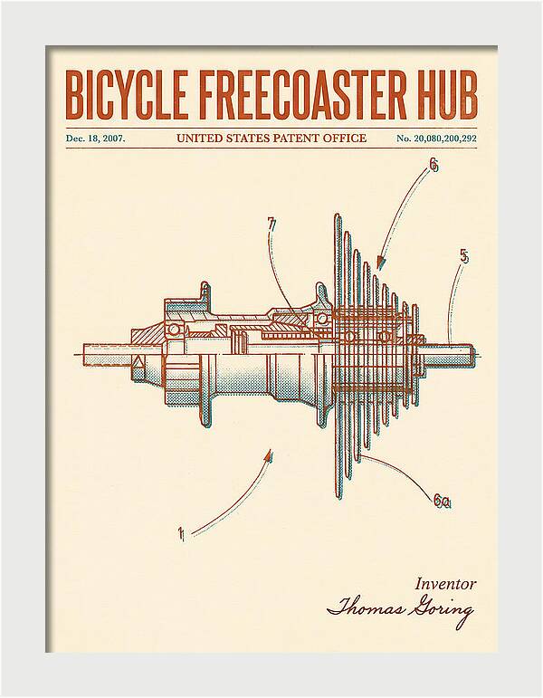 Bicycle Freecoaster Hub Retro Patent Us20080200292a1