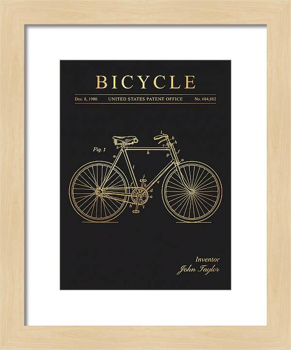 Bicycle Gold Patent Us684882a