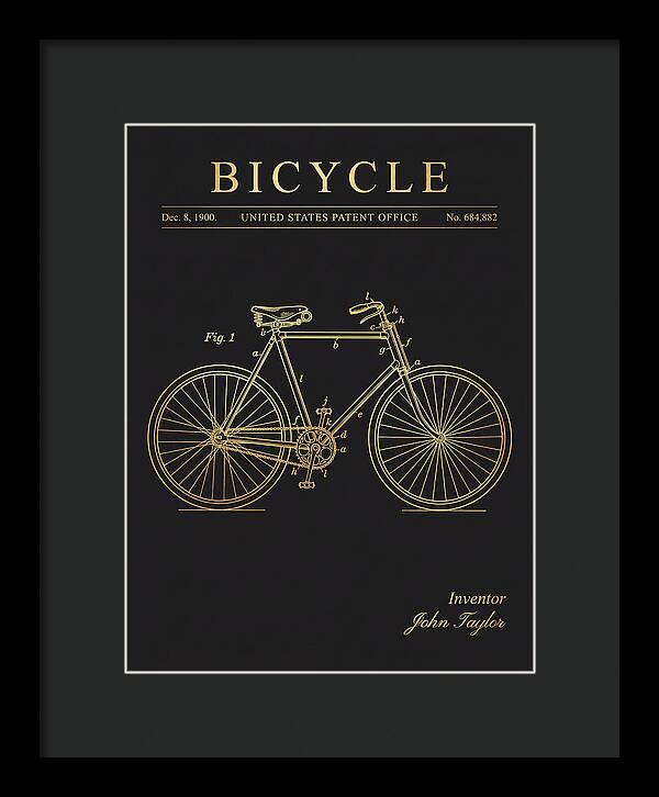 Bicycle Gold Patent Us684882a