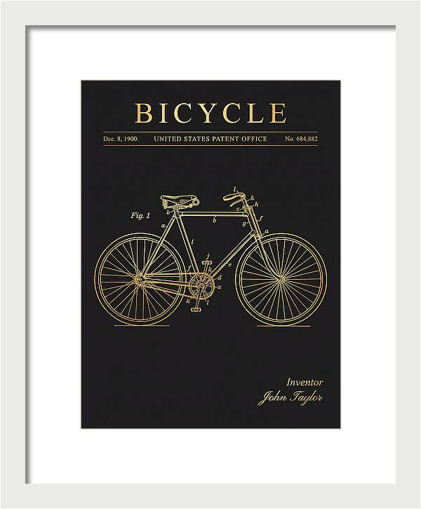 Bicycle Gold Patent Us684882a