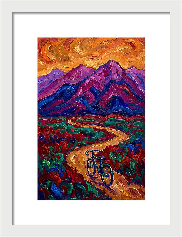 Bicycle Journey Through Vibrant Mountains