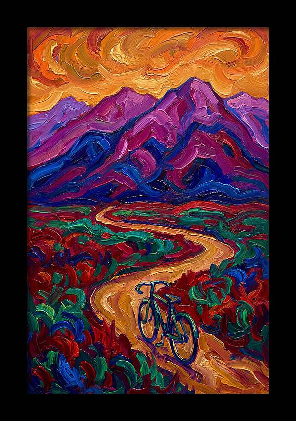 Bicycle Journey Through Vibrant Mountains
