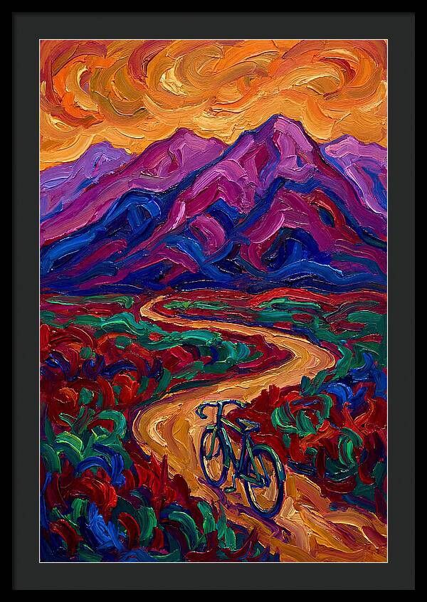 Bicycle Journey Through Vibrant Mountains