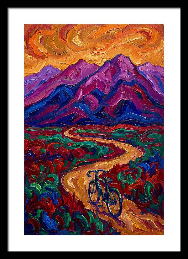 Bicycle Journey Through Vibrant Mountains