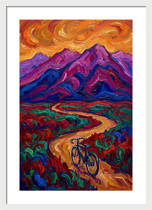 Bicycle Journey Through Vibrant Mountains
