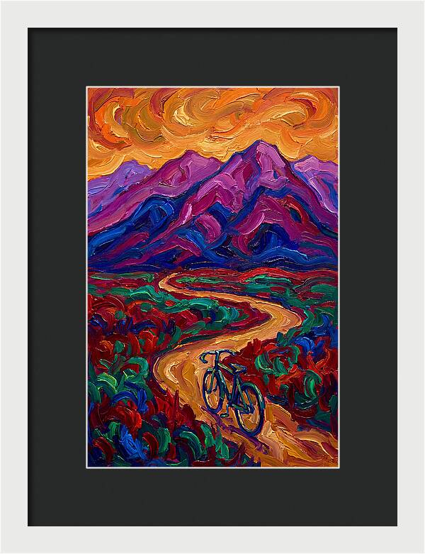 Bicycle Journey Through Vibrant Mountains