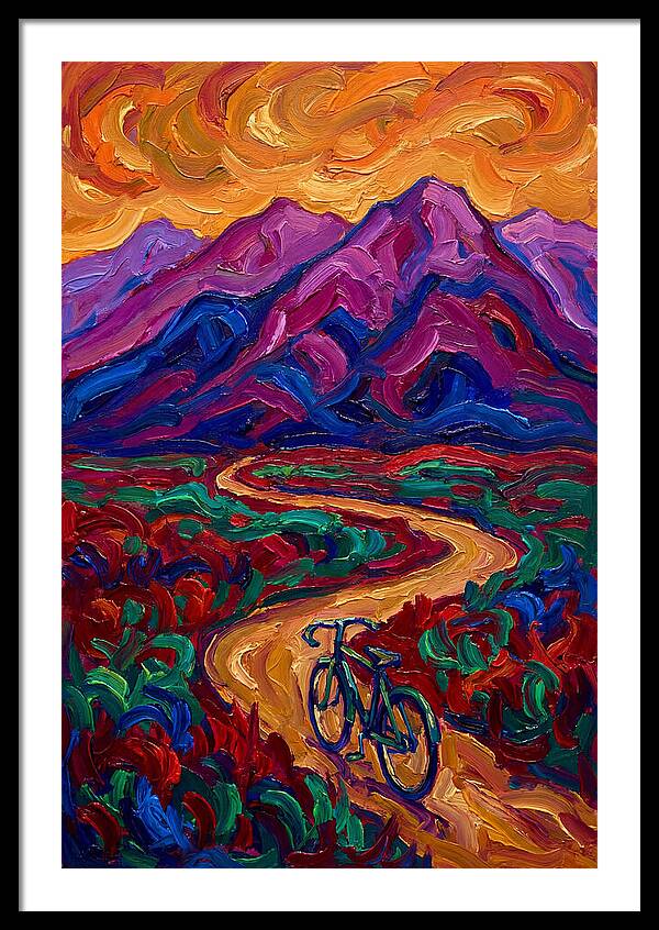 Bicycle Journey Through Vibrant Mountains