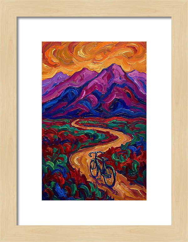 Bicycle Journey Through Vibrant Mountains