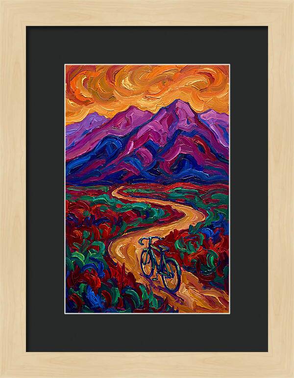 Bicycle Journey Through Vibrant Mountains