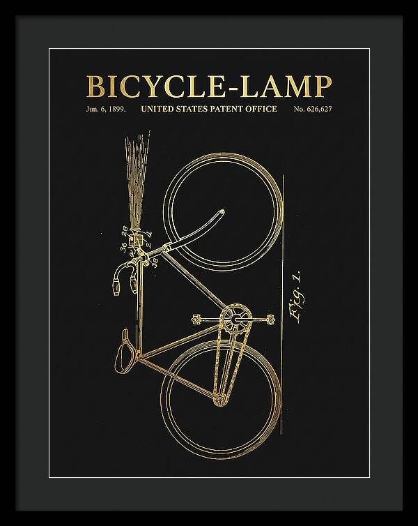 Bicycle Lamp Gold Patent Us626627a