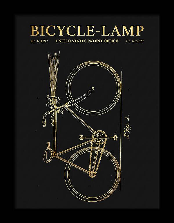 Bicycle Lamp Gold Patent Us626627a