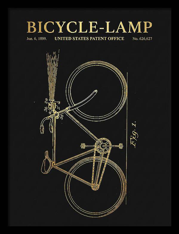 Bicycle Lamp Gold Patent Us626627a