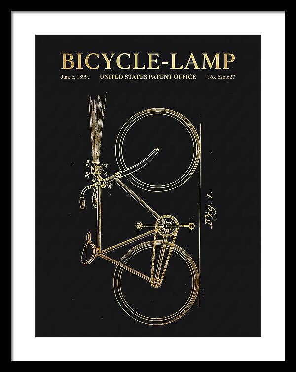 Bicycle Lamp Gold Patent Us626627a