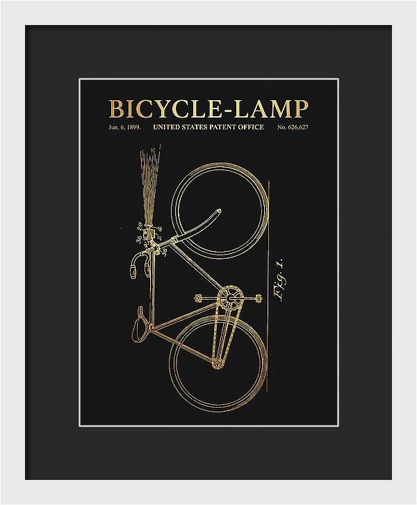 Bicycle Lamp Gold Patent Us626627a