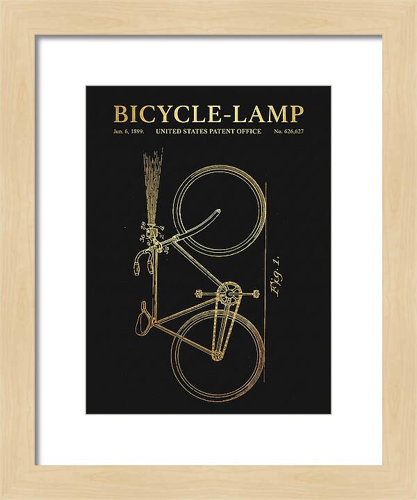 Bicycle Lamp Gold Patent Us626627a