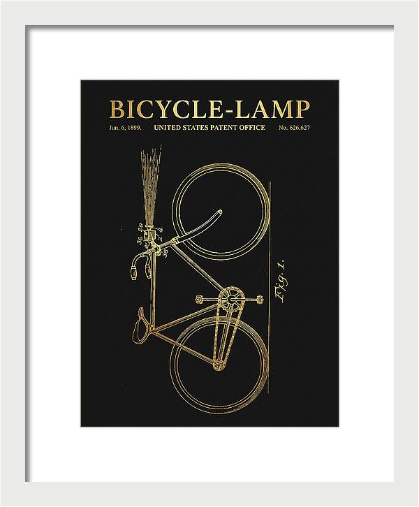 Bicycle Lamp Gold Patent Us626627a