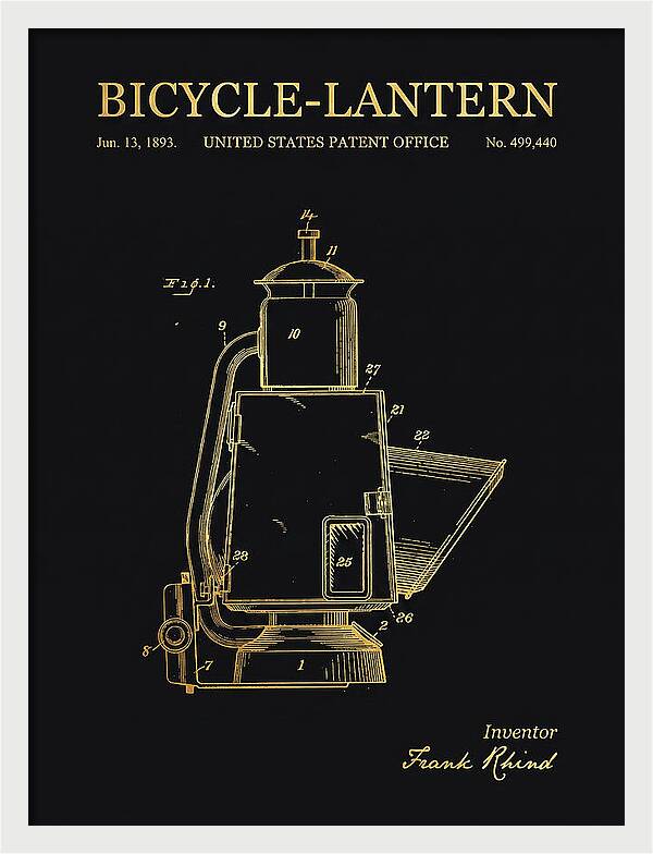 Bicycle Lantern Gold Patent Us499440a