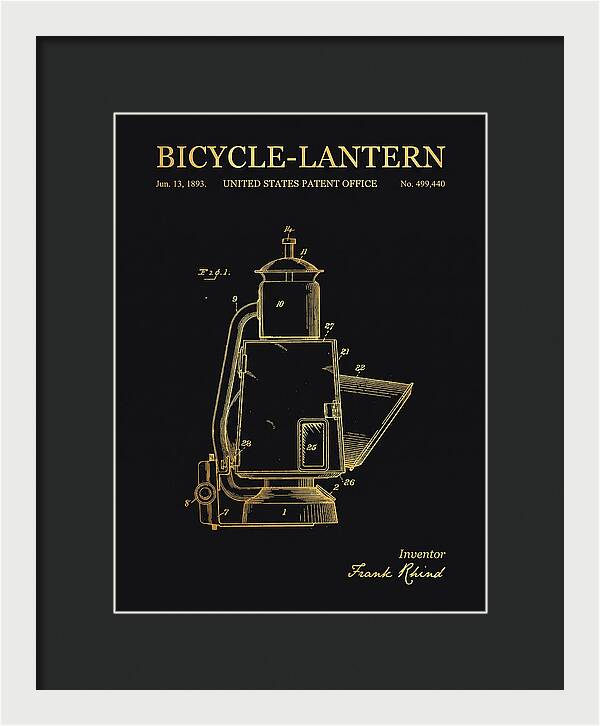 Bicycle Lantern Gold Patent Us499440a