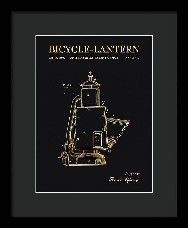 Bicycle Lantern Gold Patent Us499440a