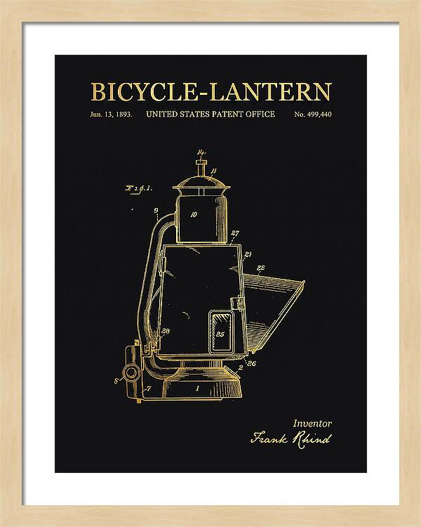 Bicycle Lantern Gold Patent Us499440a