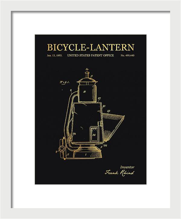 Bicycle Lantern Gold Patent Us499440a