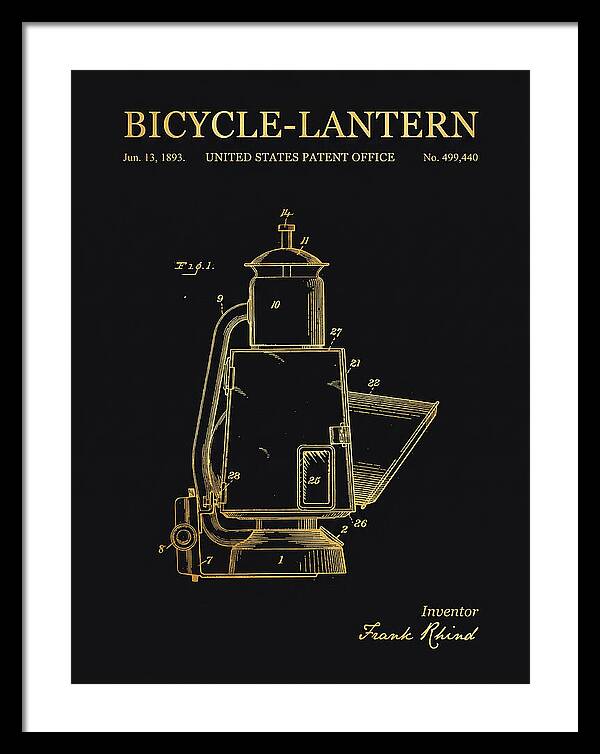 Bicycle Lantern Gold Patent Us499440a