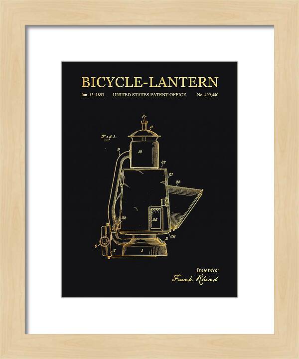 Bicycle Lantern Gold Patent Us499440a