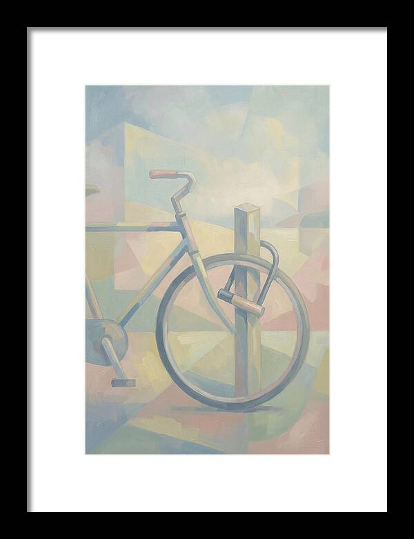 Bicycle Locked To A Post