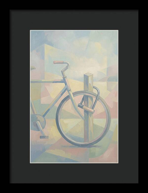Bicycle Locked To A Post
