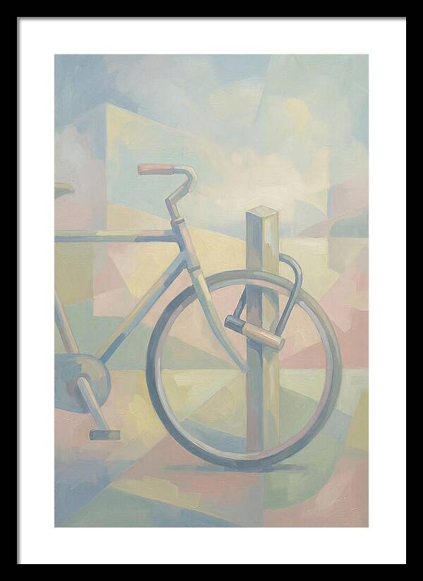 Bicycle Locked To A Post
