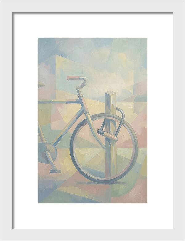 Bicycle Locked To A Post