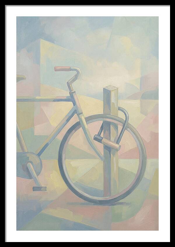 Bicycle Locked To A Post