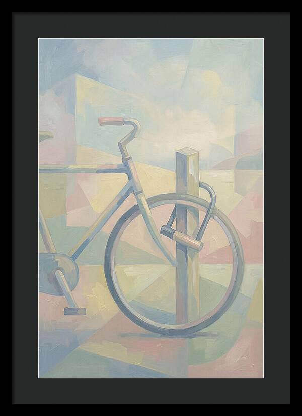 Bicycle Locked To A Post