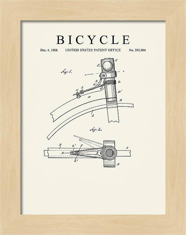 Bicycle Minimalist Patent Us393904a