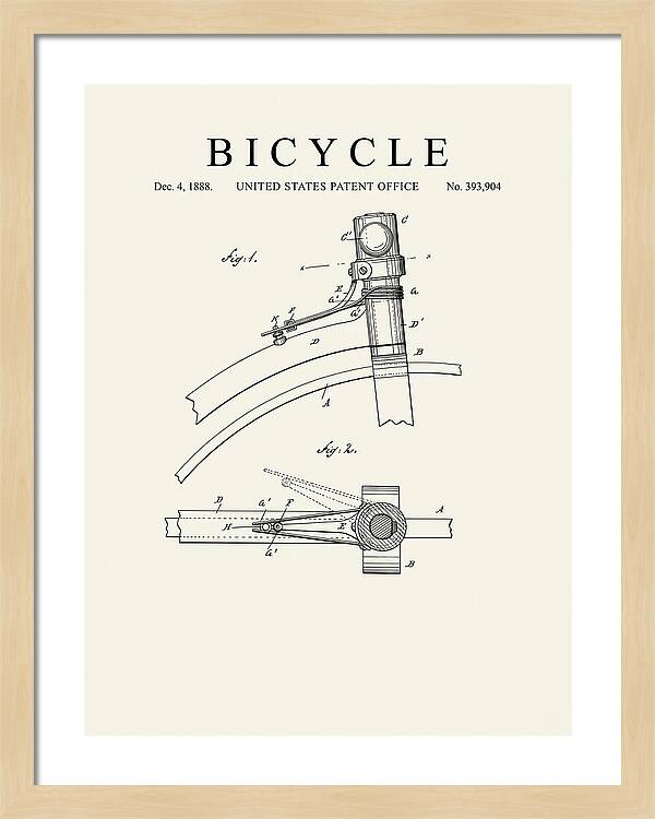 Bicycle Minimalist Patent Us393904a