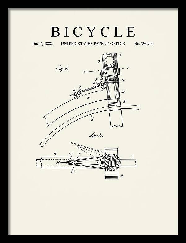 Bicycle Minimalist Patent Us393904a