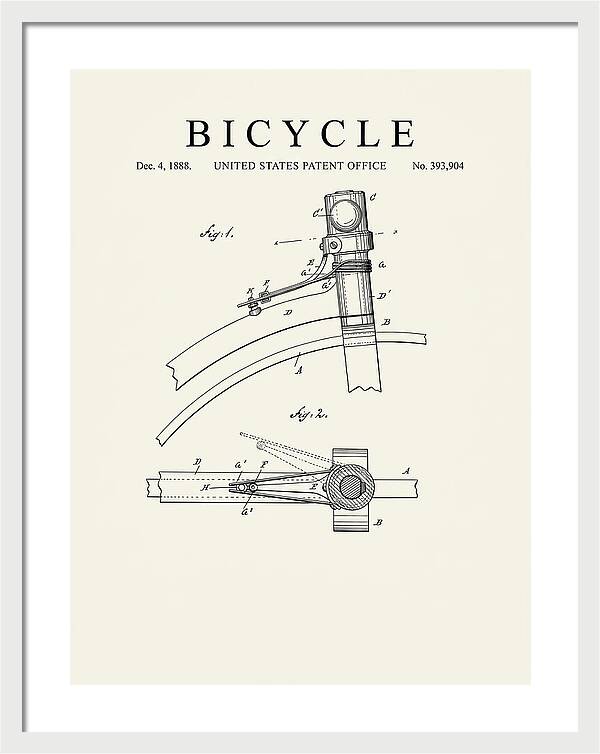 Bicycle Minimalist Patent Us393904a