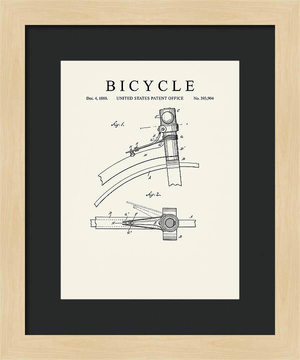 Bicycle Minimalist Patent Us393904a