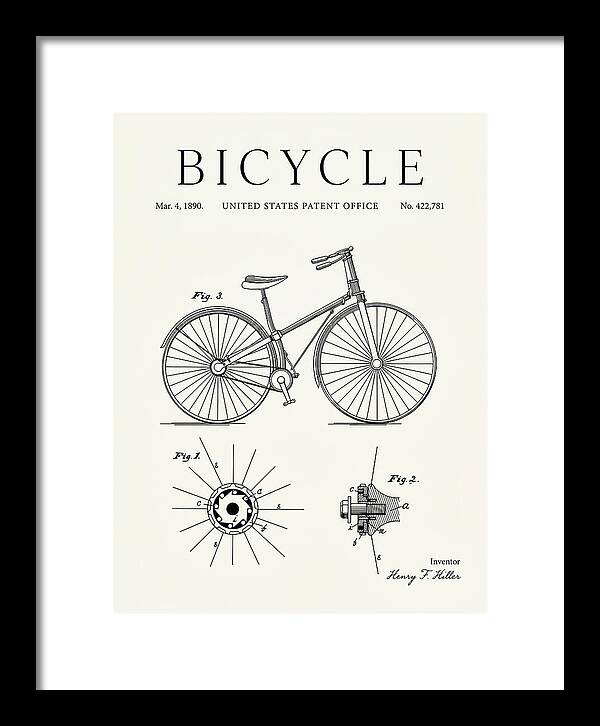 Bicycle Minimalist Patent Us422781a