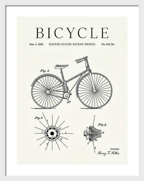 Bicycle Minimalist Patent Us422781a