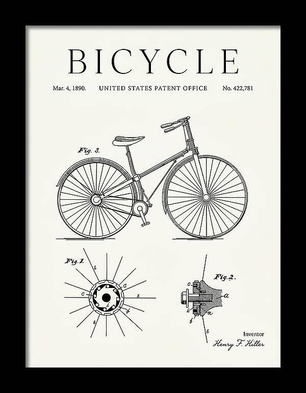 Bicycle Minimalist Patent Us422781a