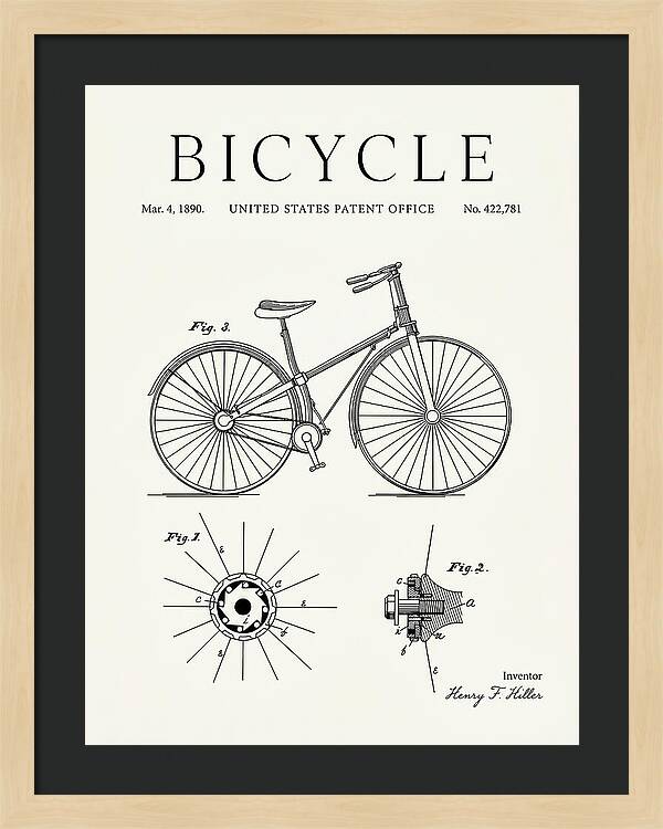 Bicycle Minimalist Patent Us422781a