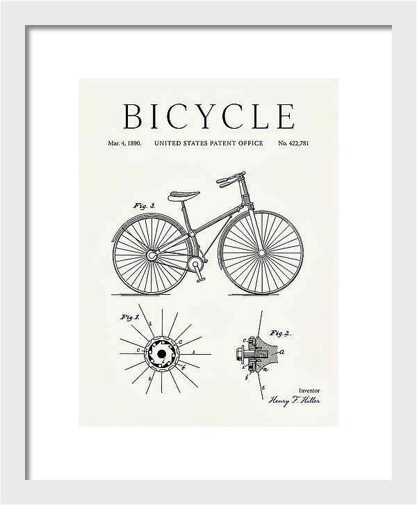 Bicycle Minimalist Patent Us422781a