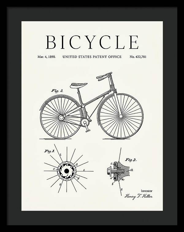 Bicycle Minimalist Patent Us422781a