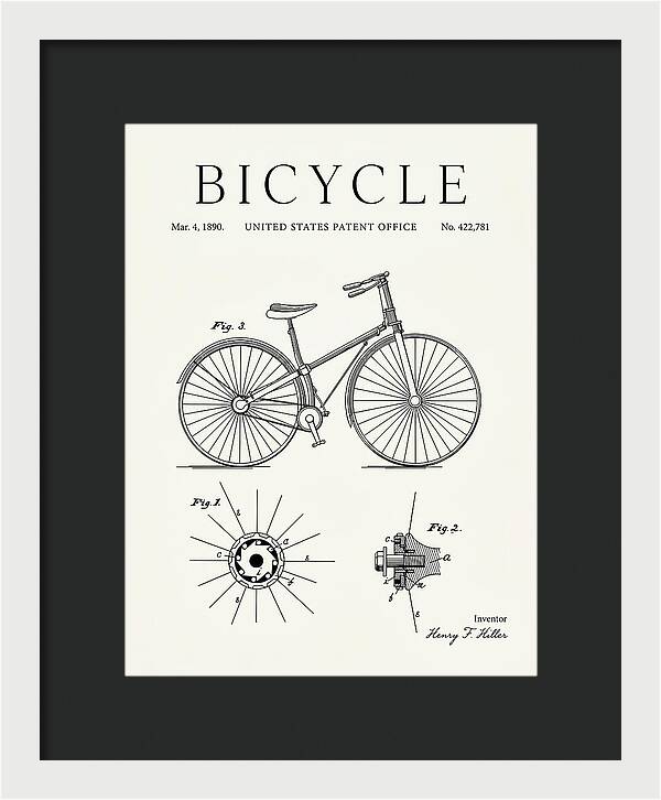 Bicycle Minimalist Patent Us422781a