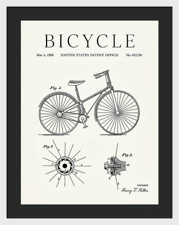 Bicycle Minimalist Patent Us422781a