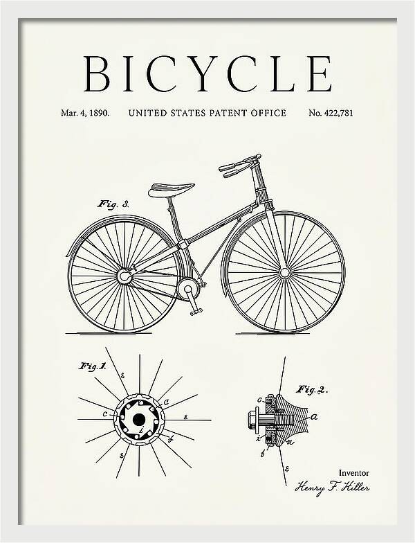 Bicycle Minimalist Patent Us422781a